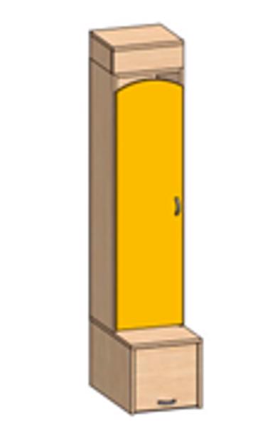 Шкаф 1-секционный с подиумом и вентиляционным коробом